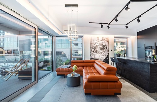 Srodmiescie Condo | Yacht Park Apartment breathtaking panoramic view of the marina in Gdynia Poland