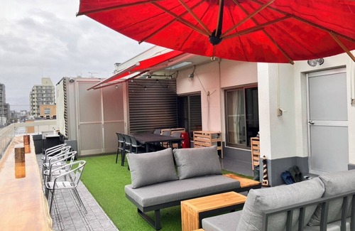 Nishijin Apartment | You can enjoy an open-air bath and BBQ here in the center of Kyoto!