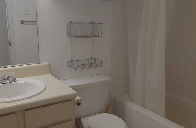 1 bedroom with fireplace