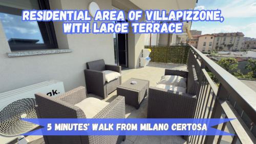 10 minutes from Fiera Milano with large terrace