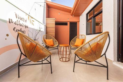 2 Casas Boho Chic integradas lado Botânico 4 vagas