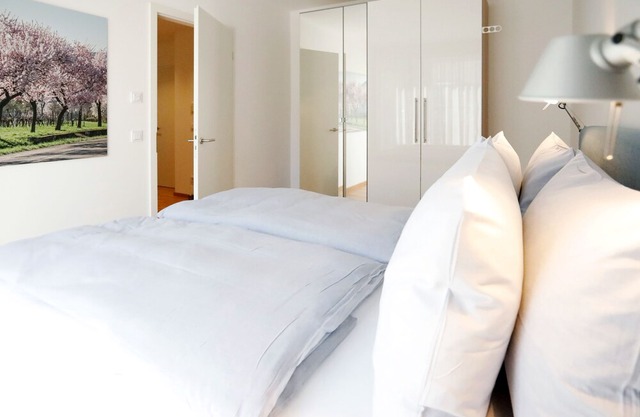 2 holiday apartments equipped with a four-star plus hotel room.