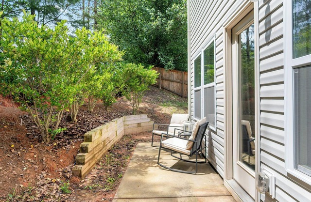 3 bed 2.5 bath Townhome with private patio.