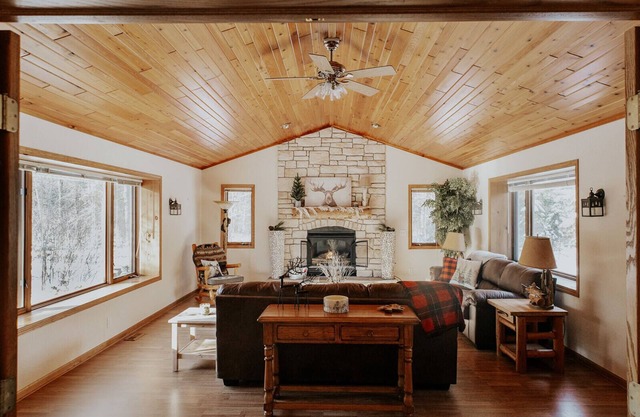 3 bedroom/2 bath house in St. Germain. Heated garage-backs to snowmobile trail!