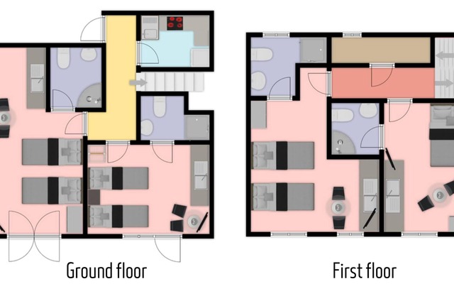 4BR Contractor Accommodation w/4 Bathroom