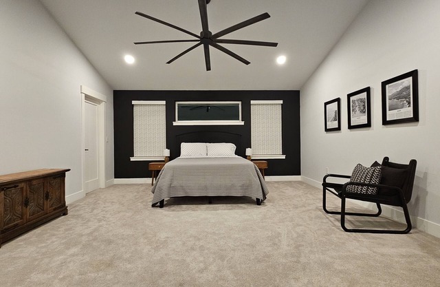 5 bed 2.5 bath w/detached game room. Open concept, spacious for large groups.