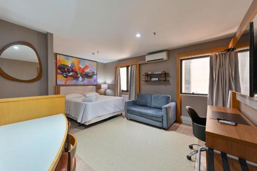 503 Flat particular dentro do Hotel Transamerica Faria lima + sofa-cama!
