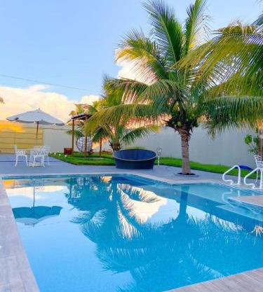 A Casa Paradisiaca l Piscina Super Hiper Quente até 55 Graus Aquecimento Solar e Elétrico