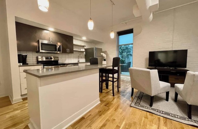 A historic 700 square foot Atrium loft in the heart of the Old Market