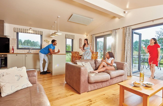 A stunning luxury lodge, perfect for a couples retreat or family break.