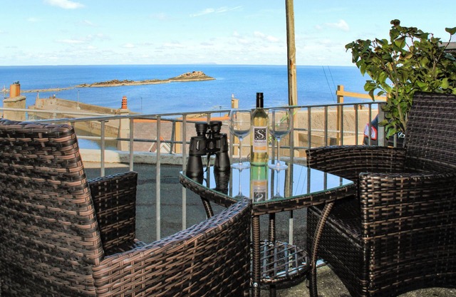 A two bedroom cottage with views overlooking Gamrie Bay.