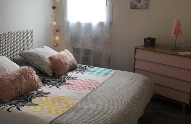 A walk from the beaches and shops.