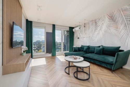 Air Conditioned Apartment in Tychy with Parking and Desk by Noclegi Renters