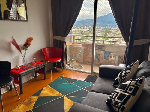 Amazing view of Santiago con calefacción y estacionamiento interior