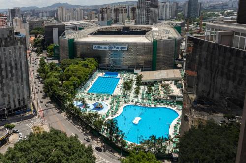 Apart com vista incrível ao lado do Allianz parque e shopping Bourbon - com estacionamento