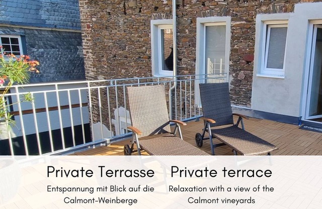 Apartment 4: Idyllic terrace in the winegrower's house - Altes Winzerhaus am Calmont