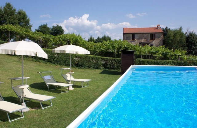 Apartment in Sassoleone with Pool, Balcony & Garden