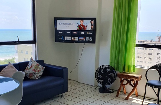 Apartment overlooking the sea, rooftop pool.