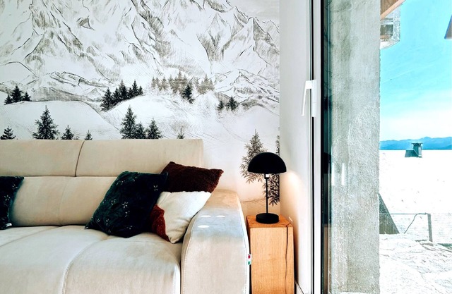 Apt in chalet St Lary rated 4 stars 100m from the slopes