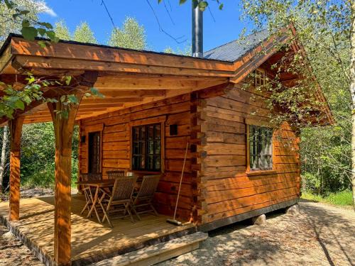 Authentic Log Cabin In Forest Near Ejstrupholm