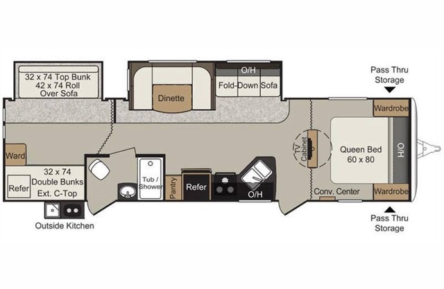 Bayou Slam's Camp Cocahoe Camper #1 Rental 2015 Keystone Passport 3220BH