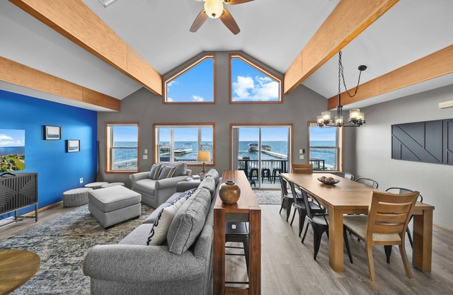 Beach Front Houghton Lake with Game Room
