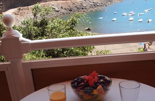 Beachfront apartment.