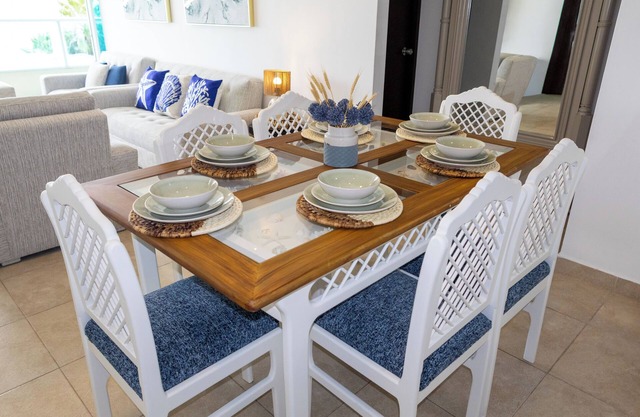 Beachfront apartment, private beach