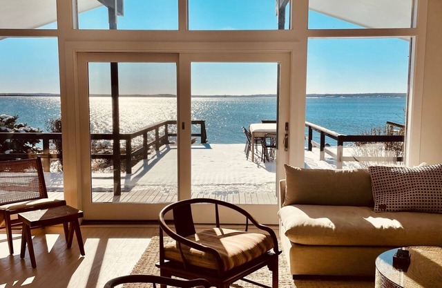 Beachfront Heated Pool Hot Tub Orient Village Modern Dream Home