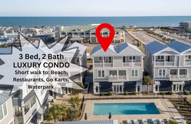 Beautiful beach views with top floor living area. Professionally decorated. Walkable to shops.