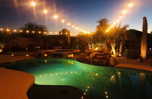 Beautiful private 4 bedroom resort (4th is a Den/Bed combo). Heated pool & spa