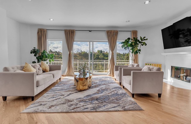 Bel Air villa with canyon and partial ocean views