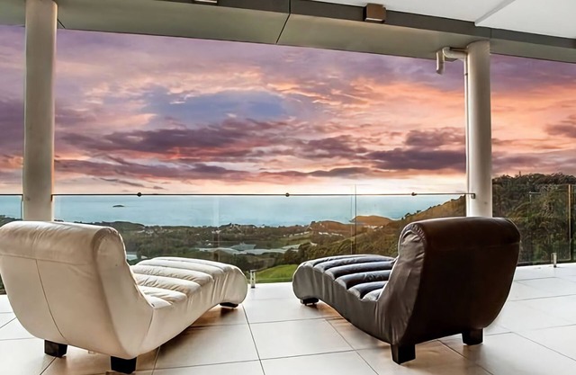 Belvedere, cleverly designed with magnificent panoramic views from every room in the house.