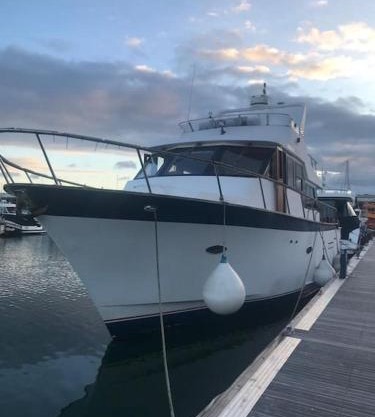 Boat in Torquay marina