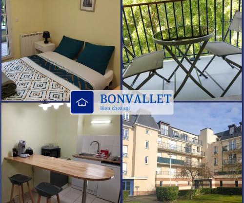 Bonvallet - Studio paisible et chaleureux avec balcon