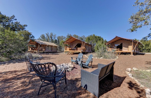 Book all 5 tents at 12 Fires Winery, Hill Country