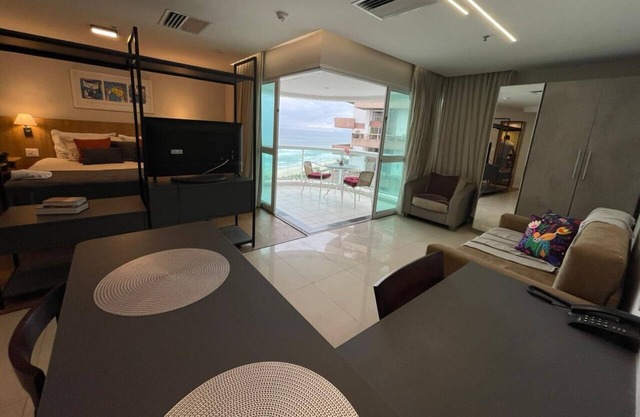 Fantástico Flat em Resort com Vista Mar
