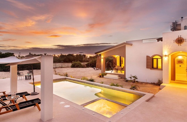 Bright and modern home with saltwater pool and hot tub near the beach