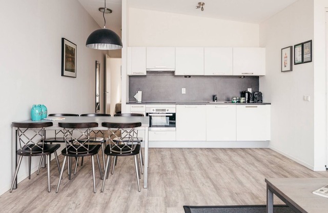 Bright and modern two bedroom apartment with canal view.