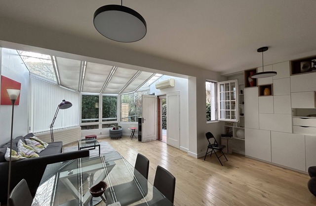 Bright family home in quiet location, Paris transport access. garden terrace.