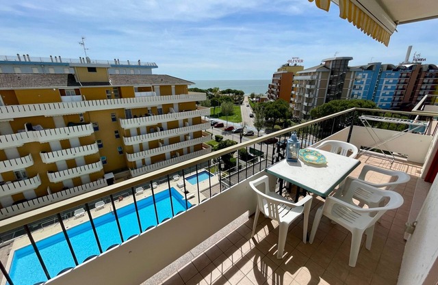 Bright apartment with shared pool