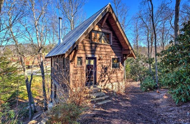 Cabin with loft in Village of Cheshire/Black Mountain. Includes Biltmore Pass!