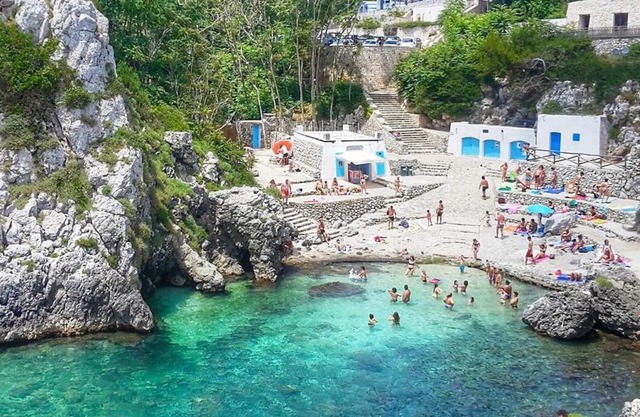 Caletta dell'Acquaviva a Marina di Marittima - Diso (LE) / Italia