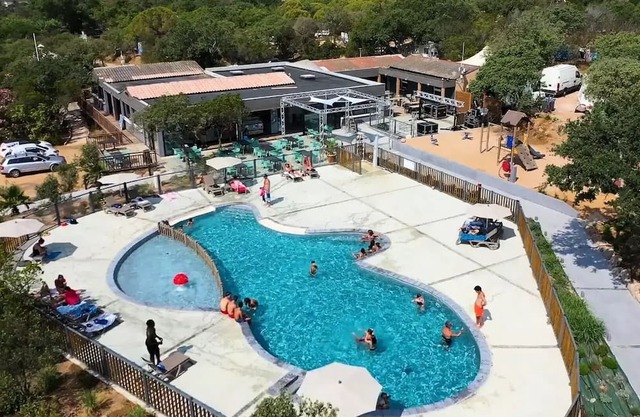 Camping le Damier * - Lodge SAHARI 24m2 - 2 bedrooms - terrace 10m2 (with sanitary facilities) 5 people