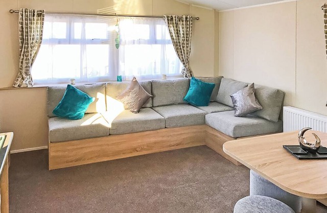 Caravan with one double and one twin.