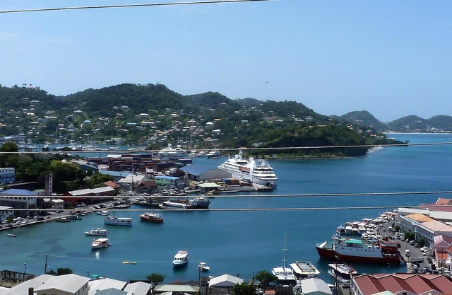 Carenage View: 2 BR, 2 BA apt overlooking Town, Harbor and Beach