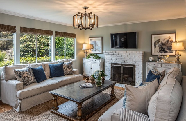 Carmel’s Golden Rectangle. Ocean views, walk to the beach and town in minutes.