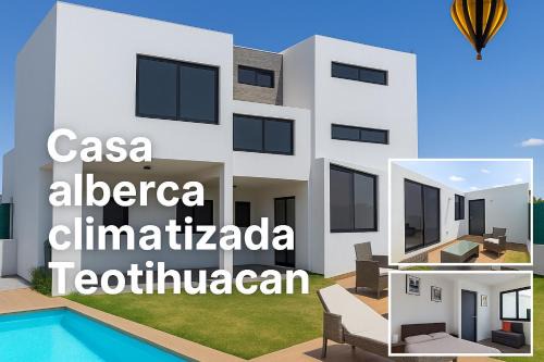 Casa Moderna c Alberca Climatizada 5 min Pirámides
