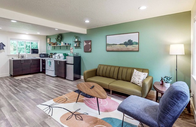 Charming dog-friendly home with mountain view, kitchenette, & W/D