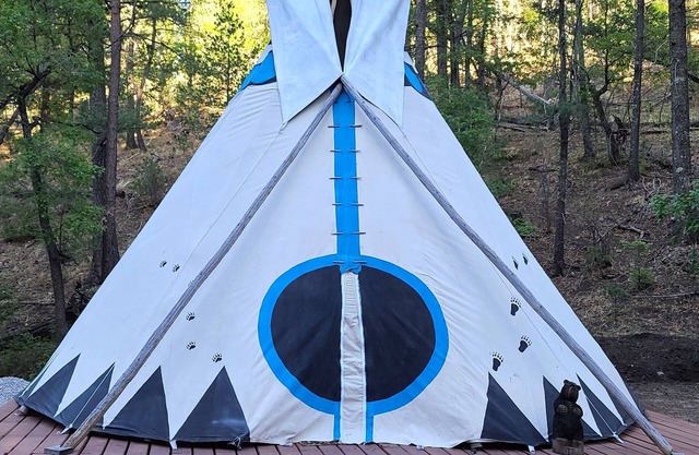 Cloudcroft Area Glamping Tipi Mountains Forest Trees Hiking